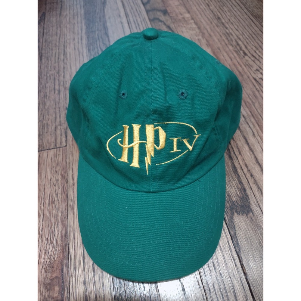 Vtg 2000 Harry Potter IV Goblet of Fire Book Midnight Release Promo Hat Green